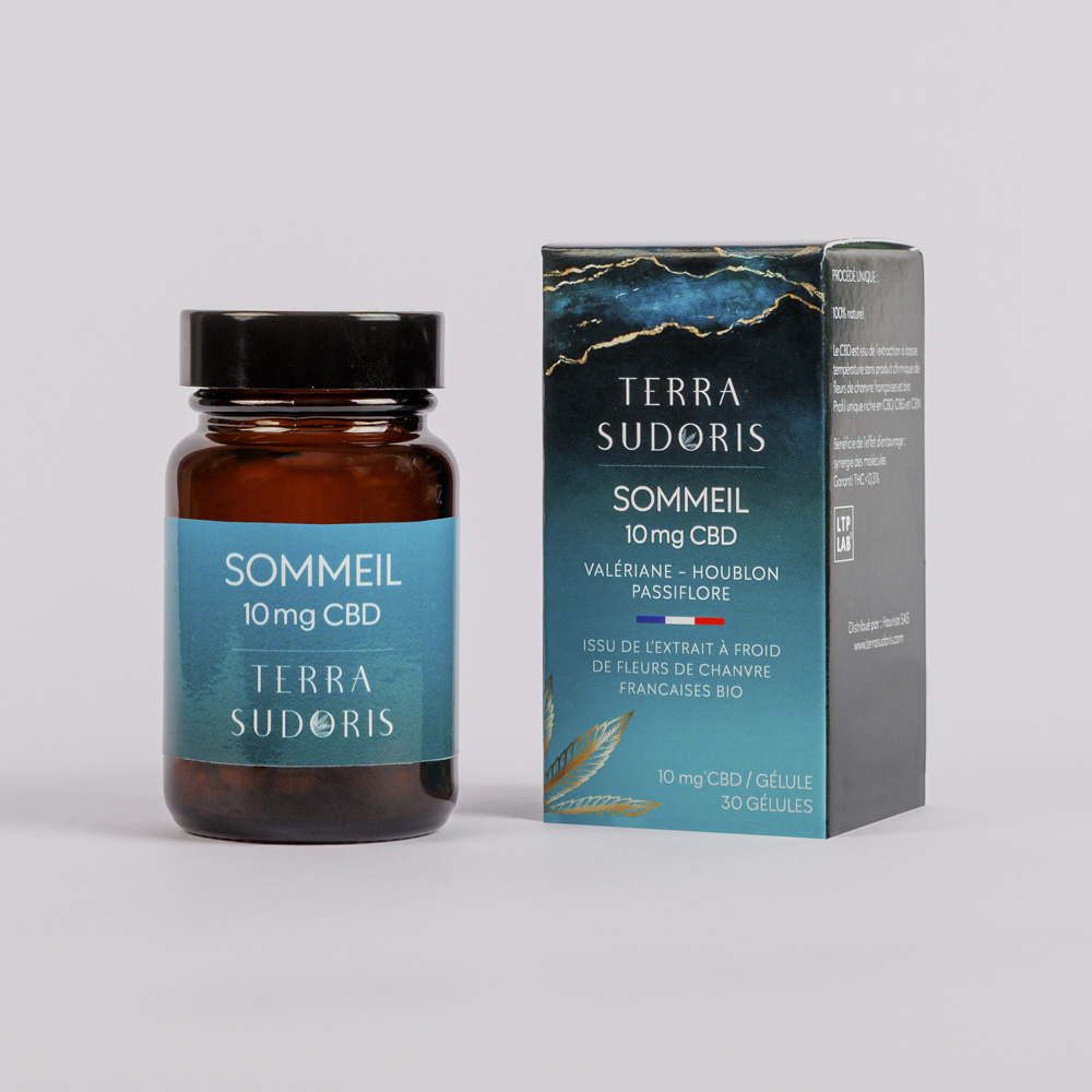 Gélules CBD Bio 10 mg - Formule sommeil