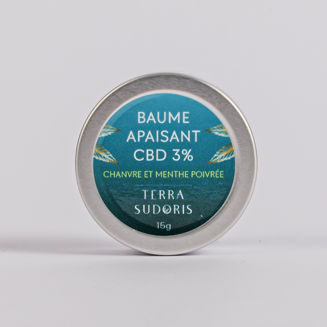 Baume apaisant au CBD Bio - Menthe poivrée