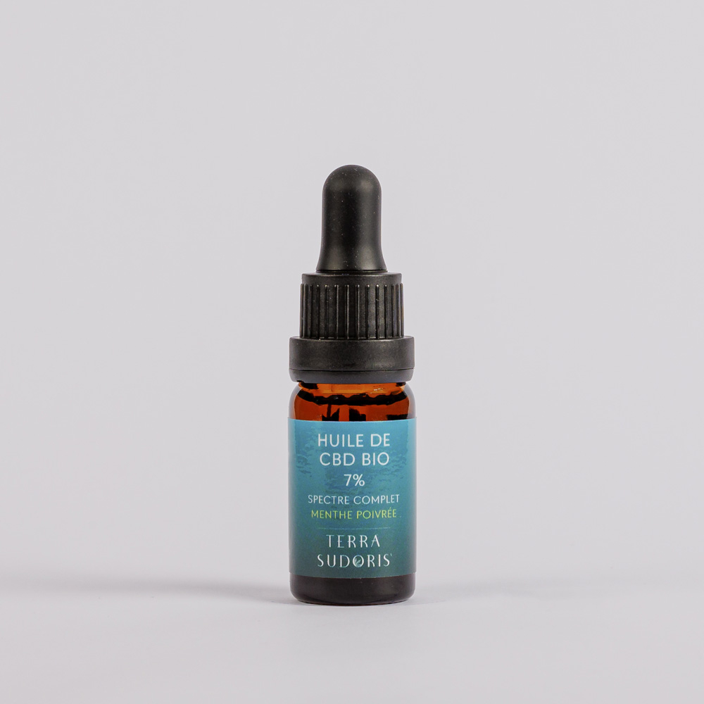 Huile Sublinguale Bio 7 % – Menthe Poivrée – Terra Sudoris ?