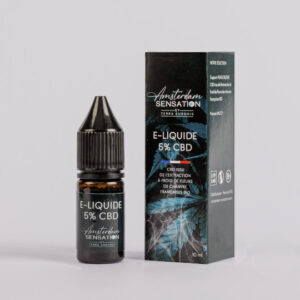 E-liquide au CBD Bio 5% avec emballage Amsterdam sensation