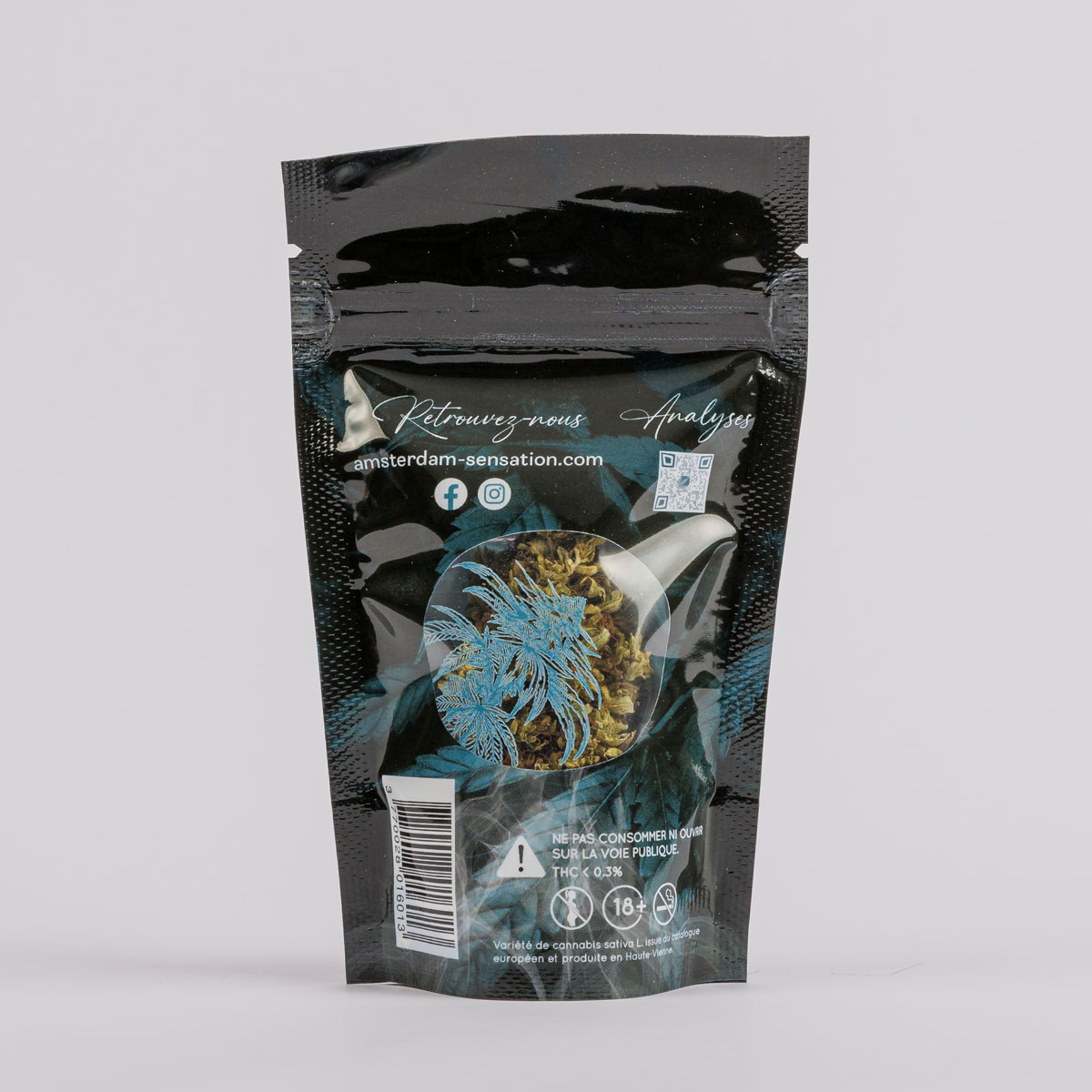 Amnesia CBD Bio premium sachet de dos